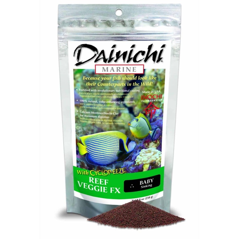 Dainichi Reef Veggie FX 100g Small (3mm) Sinking Pellets