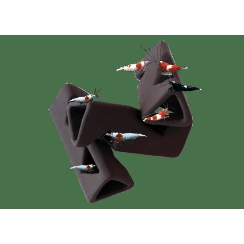 Ceramic Triangle Shrimp Shelter (3 Pack)