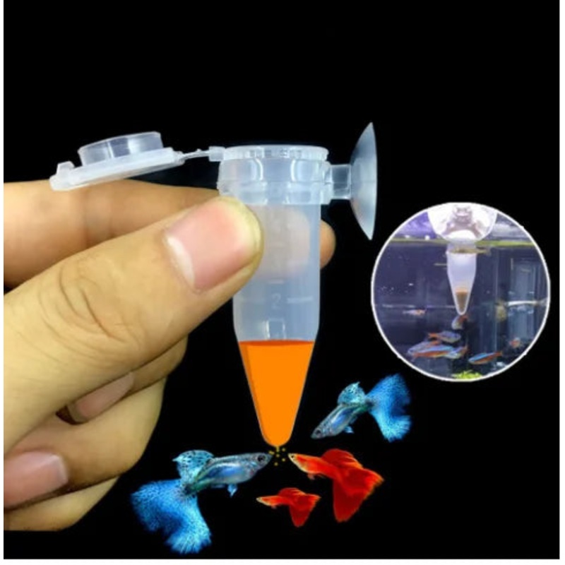 Feeding fish tube