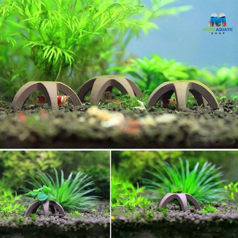 SUDO Ceramic Shelters for Shrimps, Moss and Plants
