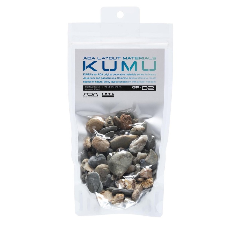 ADA KUMU Series (GR-02) Flat River Gravel 250ml