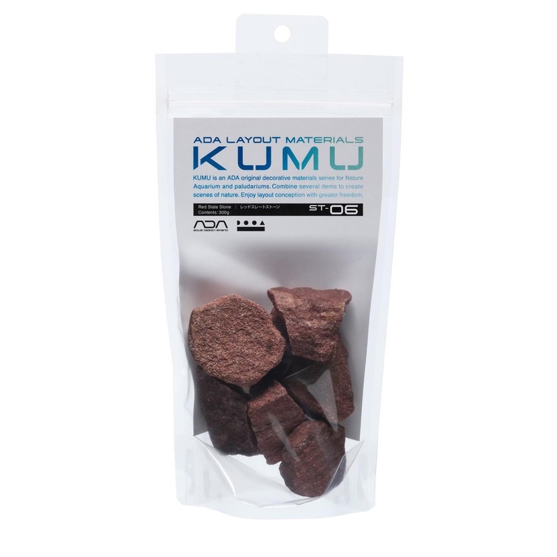 ADA KUMU Series (ST-06) Red Slate Stone 300g
