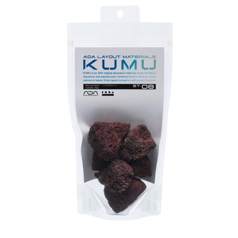 ADA KUMU Series (ST-08) Red Lava Stone 150g
