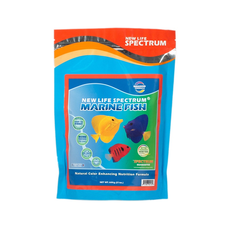 New Life Sectrum Naturox Marine Fish - 1 - 1.5mm Sinking Pellets - 600g