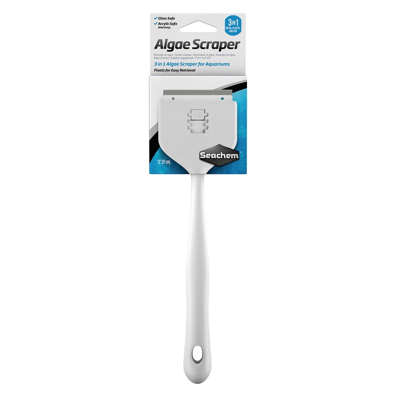 Seachem 3 in 1 Algae Scraper - 12"