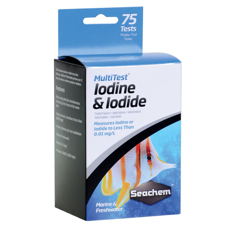 Seachem MultiTest - Iodine/Iodide - 75+ Tests