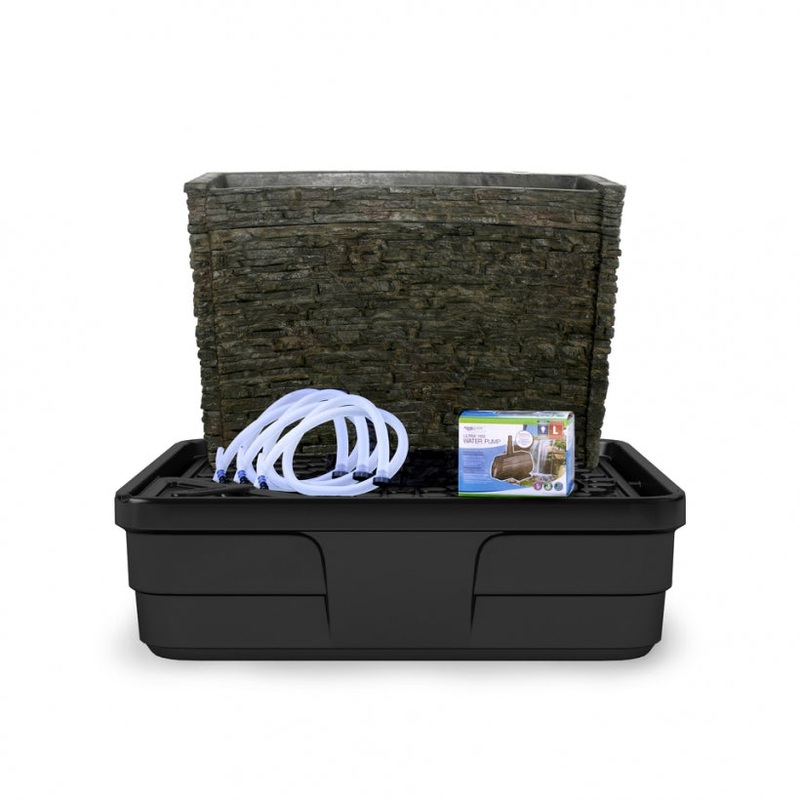 Aquascape Stacked Slate Spillway Wall 32 Landscape Fountain Kit