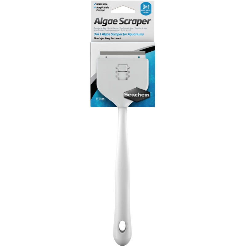 Seachem 3 in 1 Algae Scraper 12"