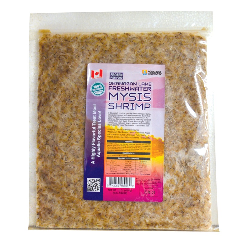 Hikari Bio-Pure Frozen Okanagan Lake Freshwater Mysis Shrimp - Flatpack - 16 oz