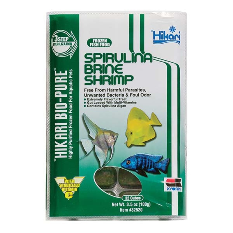 Hikari Bio-Pure Frozen Spirulina Brine Shrimp - Cubes - 3.5 oz