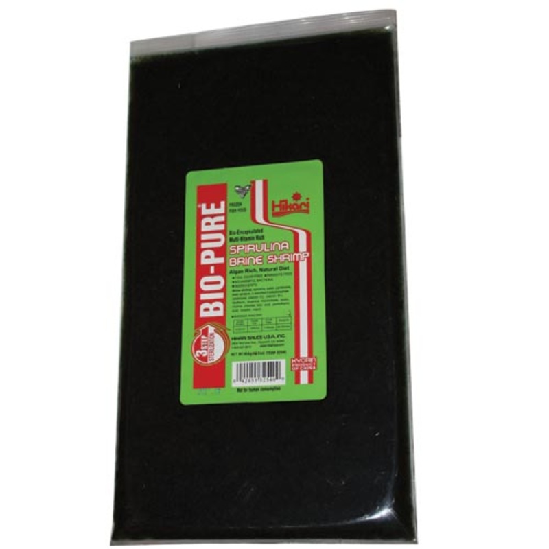 Hikari Bio-Pure Frozen Spirulina Brine Shrimp - Flatpack - 16 oz