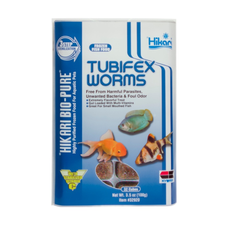 Hikari Bio-Pure Frozen Tubifex Worms - Cubes - 3.5 oz