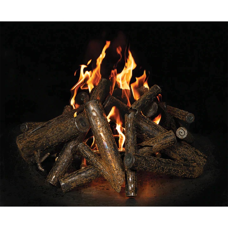 WARMING TRENDS STEEL LOG SET HANDCRAFTED TO FIT 36" FIRE PIT