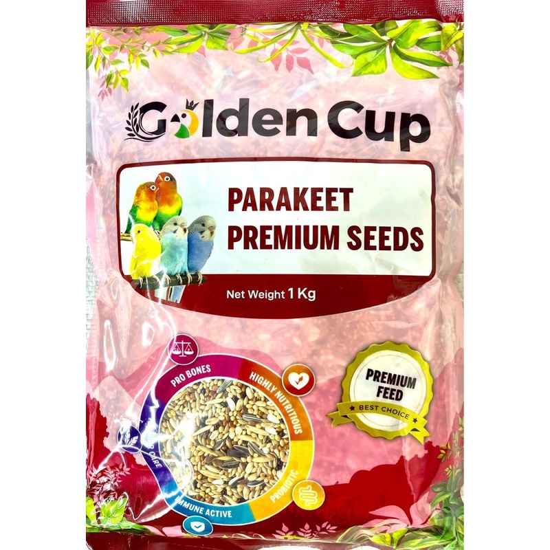 GOLDEN CUP Seeds  Premium Parakeet Mixture (1kg)