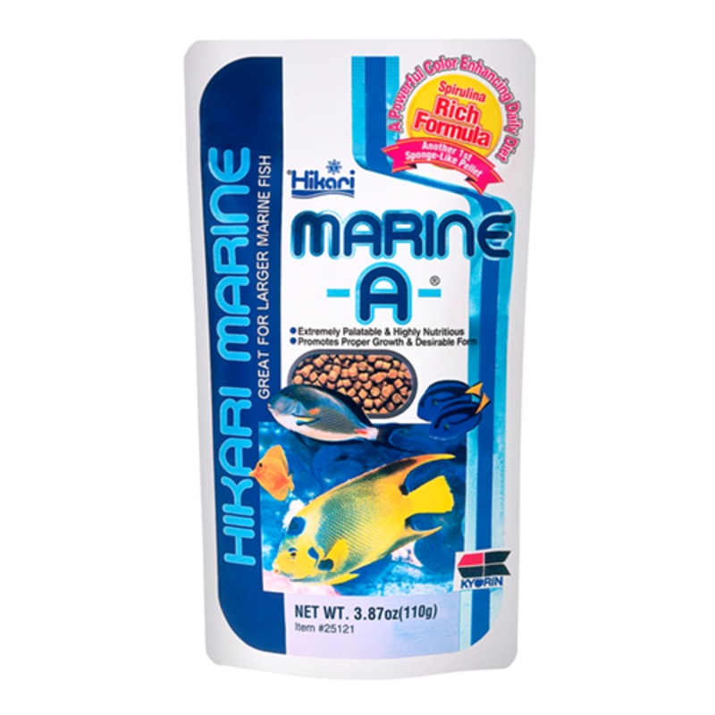 Hikari Marine A Pellet Fish Food 3.87 oz.