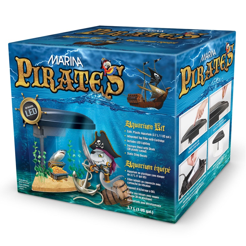 Marina Pirates Aquarium Kit 1 Gallon
