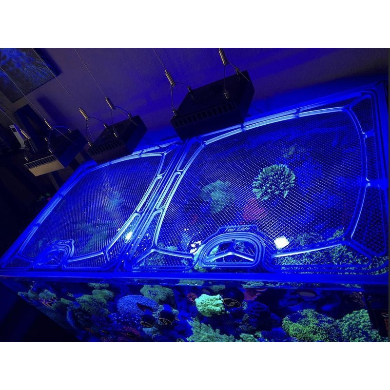 Fiji Cube 95 Gallon Shallow Internal Overflow Rimless Polycarbonate Aquarium Top Lid